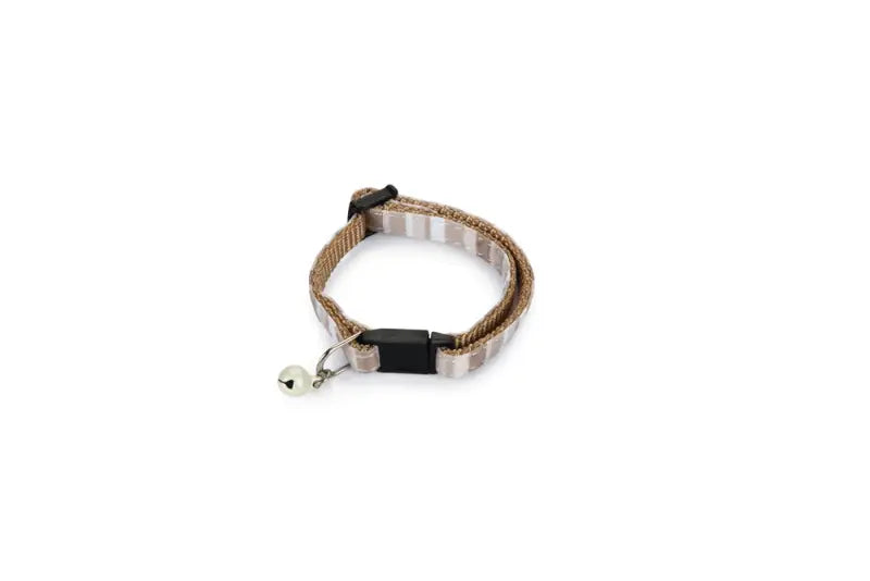 Beeztees Nylon Kittenhalsbandje Joy — Beige - HALSBANDEN/LIJNEN NYLON