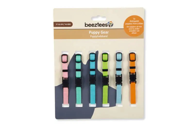 Beeztees Nylon Puppy Halsbandjes Set 17-25x10 mm