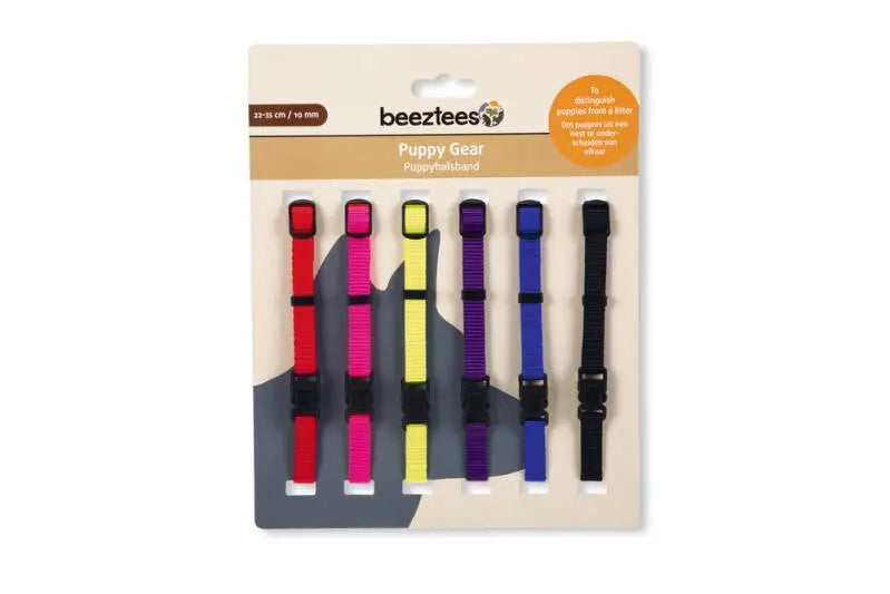 Beeztees Nylon Puppy Halsbandjes Set 22-35x10 mm