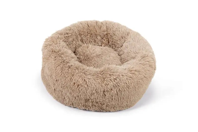 Beeztees Pluche Hondenmand Yali beige 60 cm — Beige
