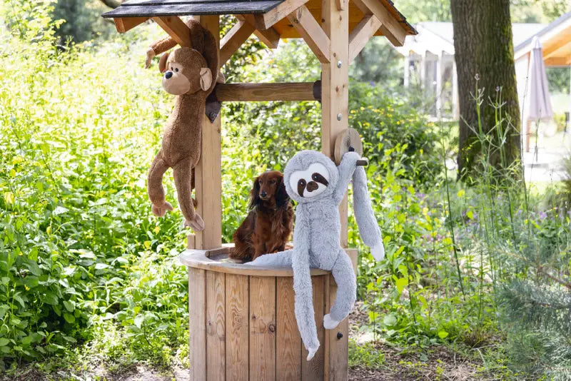 Beeztees Pluche Jungle Aap Vik XL bruin 80 cm