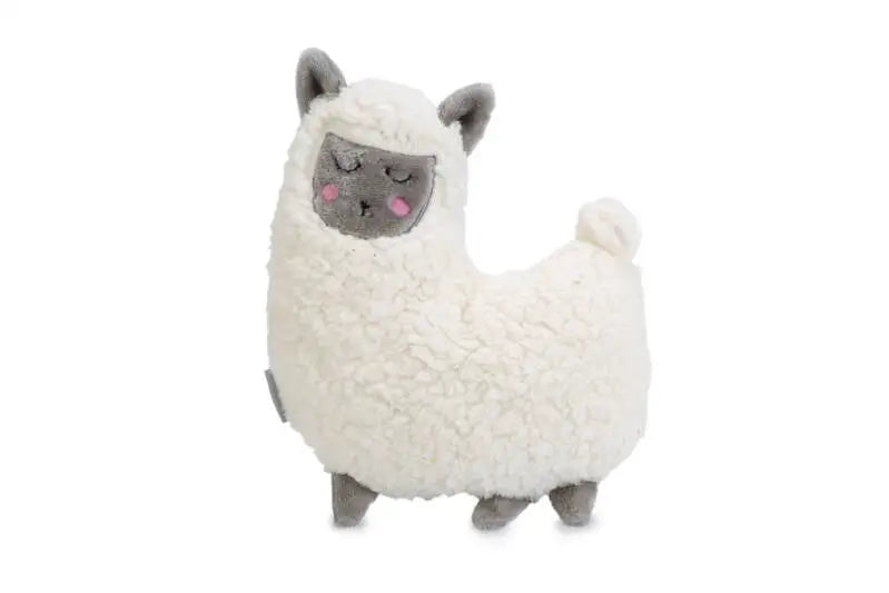 Beeztees Pluche Puppy Speelgoed Lama wit 26 cm