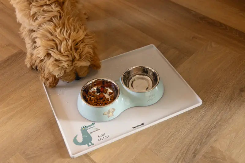 Beeztees Puppy Dinerset Droppy 27x14x4,5 cm — Groen