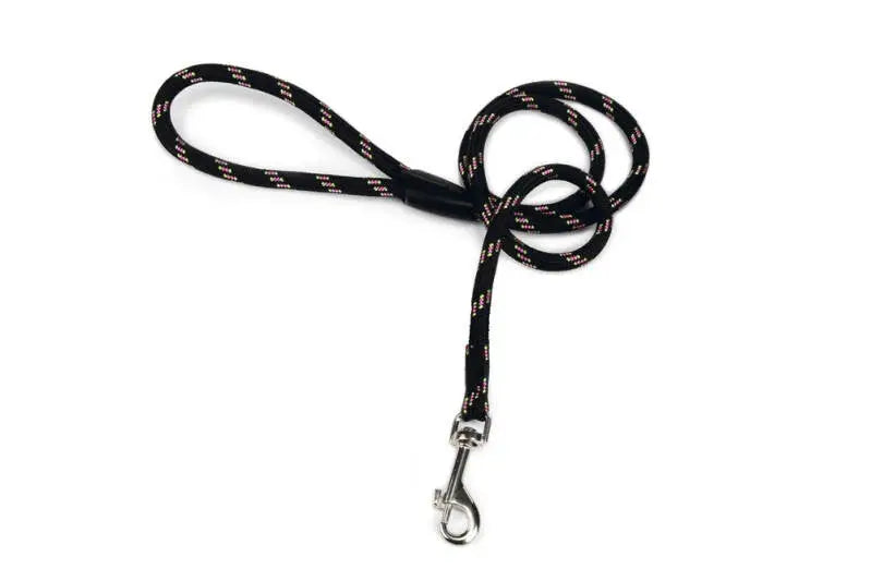 Beeztees Ronde Nylon Hondenriem zwart 100x13 mm — 100 cm x 13 mm