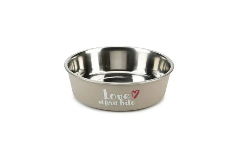 Beeztees RVS Hondenvoerbak First Bite 17 cm — Grijs