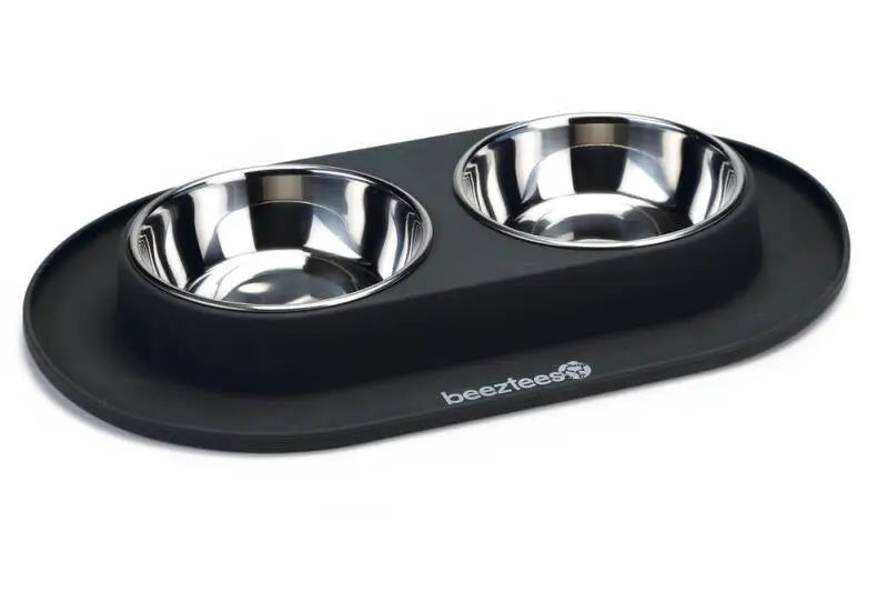 Beeztees Siliconen Honden Dinerset 40x24x4 cm — Antraciet