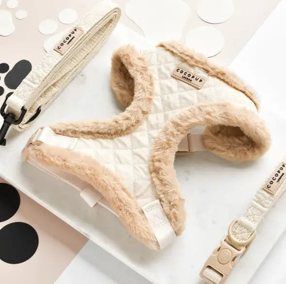 Cocopup London Hondenharnas Quilted S — Beige