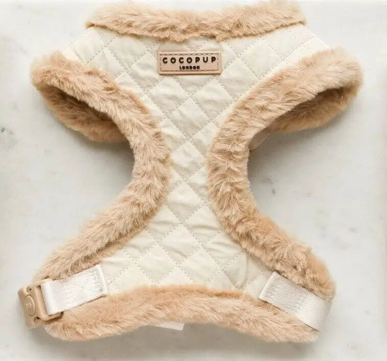 Cocopup London Hondenharnas Quilted S — Beige