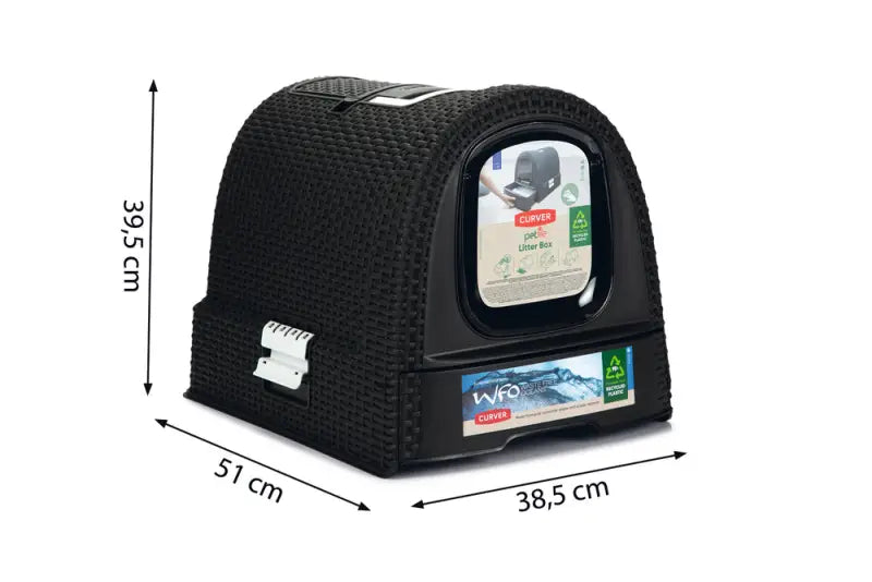 Curver Kattenbak 51x38,5x39,5 cm — Antraciet