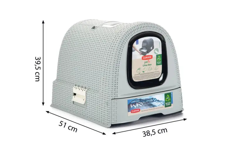 Curver Kattenbak 51x38,5x39,5 cm — Grijs - Kattenbak