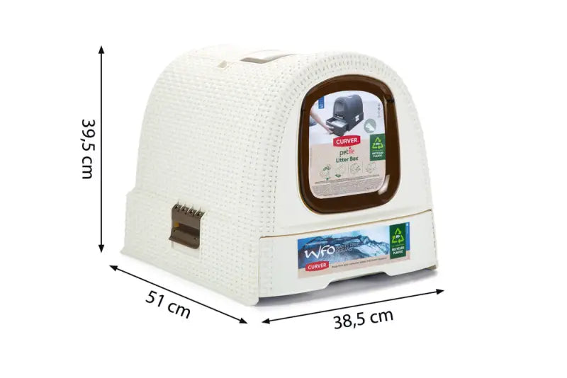 Curver Kattenbak 51x38,5x39,5 cm — Wit