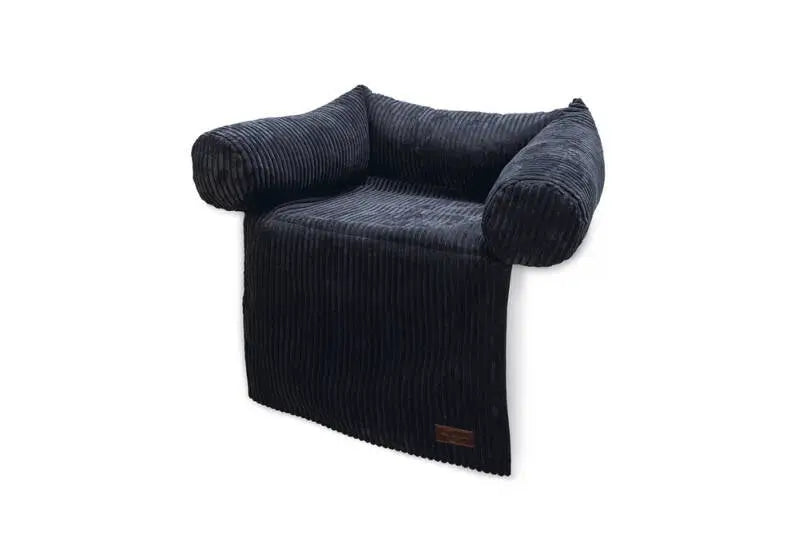 Designed by Lotte Bankkussen Ribbed antraciet 50x45x13.5 cm