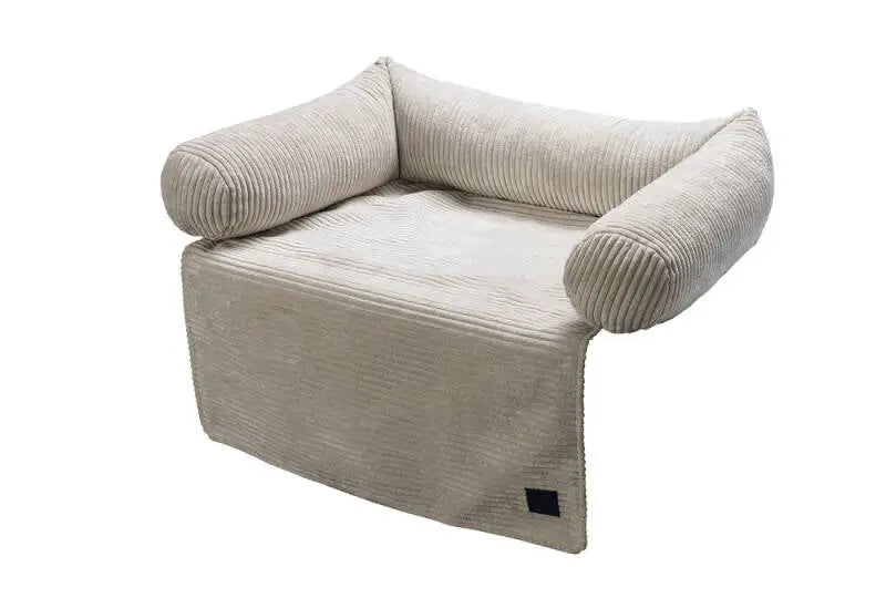Designed by Lotte Bankkussen Ribbed lichtgrijs 70x50x13.5 cm