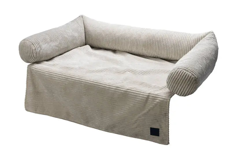 Designed by Lotte Bankkussen Ribbed lichtgrijs 90x55x13.5 cm