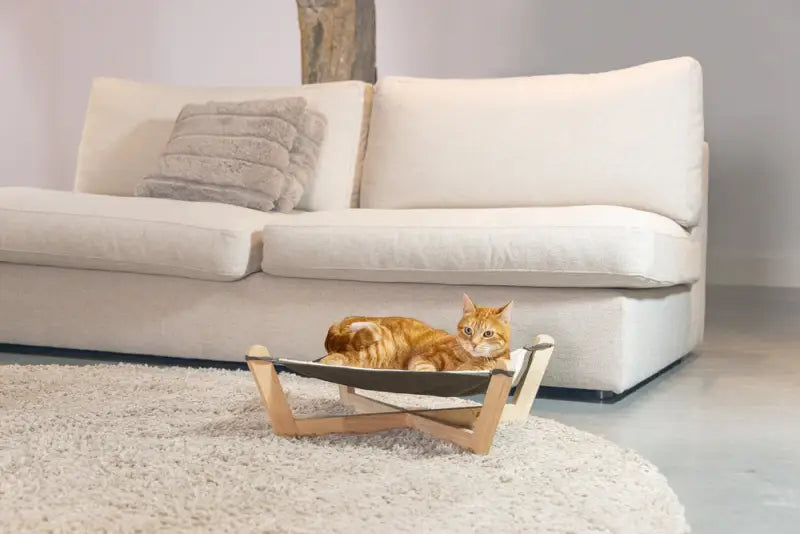 Designed by Lotte Kattenhangmat Gaia — Beige / Grijs