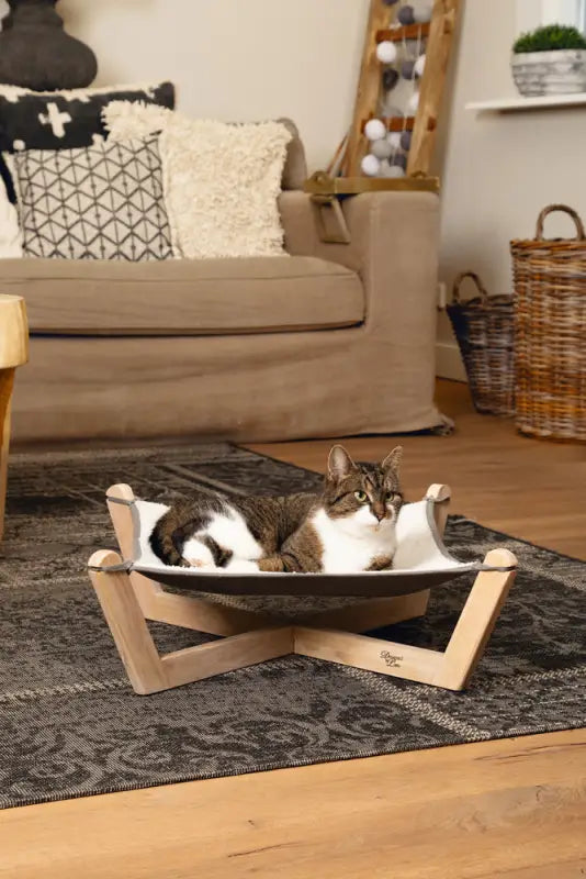 Designed by Lotte Kattenhangmat Gaia — Beige / Grijs