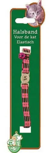 Elastische kattenhalsband roze — Roze