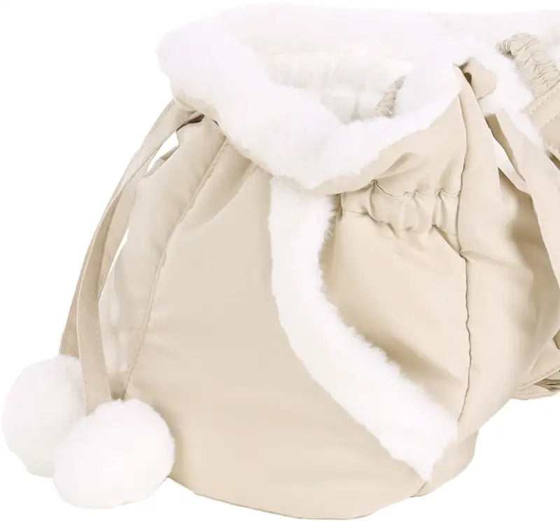 Flamingo Buikdrager Cuddi 32x22x25 cm — Beige