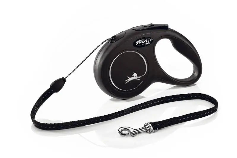 Flexi Hondenriem New Classic Koord zwart S 8M — 8 meter