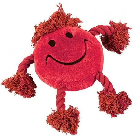 Happy Faces pluche Hondenspeelgoed Smiley — Rood - SPEELGOED