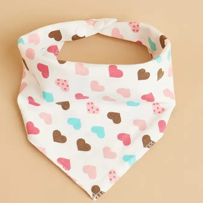 Honden Bandana Lot of Hearts 34-38 cm — Wit - Bandana