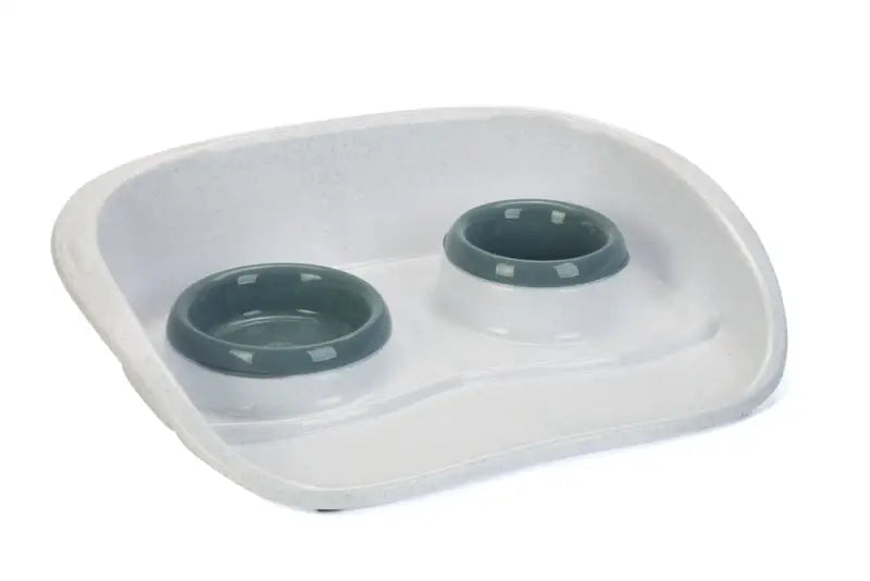 Honden Dinerset + 2 Bakjes 46x35x11 cm — Blauw