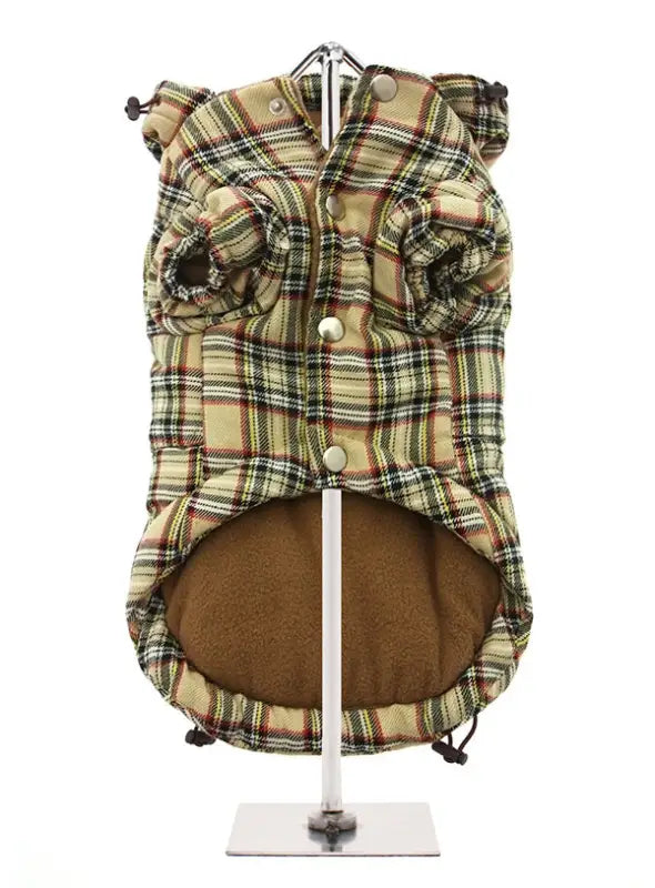 Hondenjas Beige Tartan Hondenjas