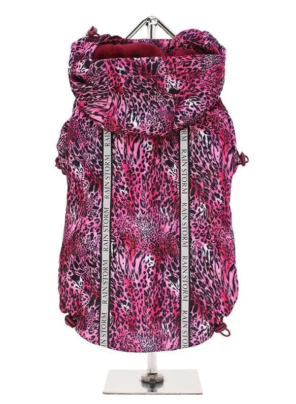 Hondenjas Pink Leopard Rainstorm — Roze - Hondenjas