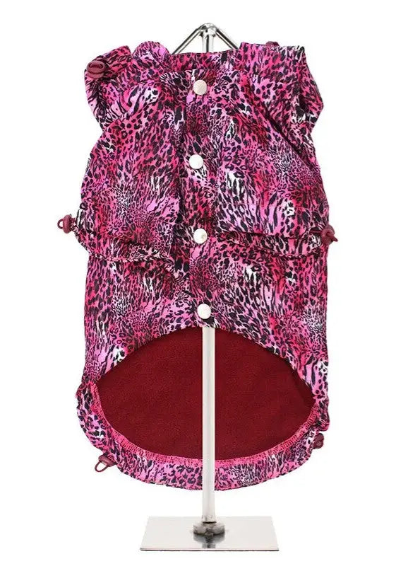 Hondenjas Pink Leopard Rainstorm — Roze - Hondenjas