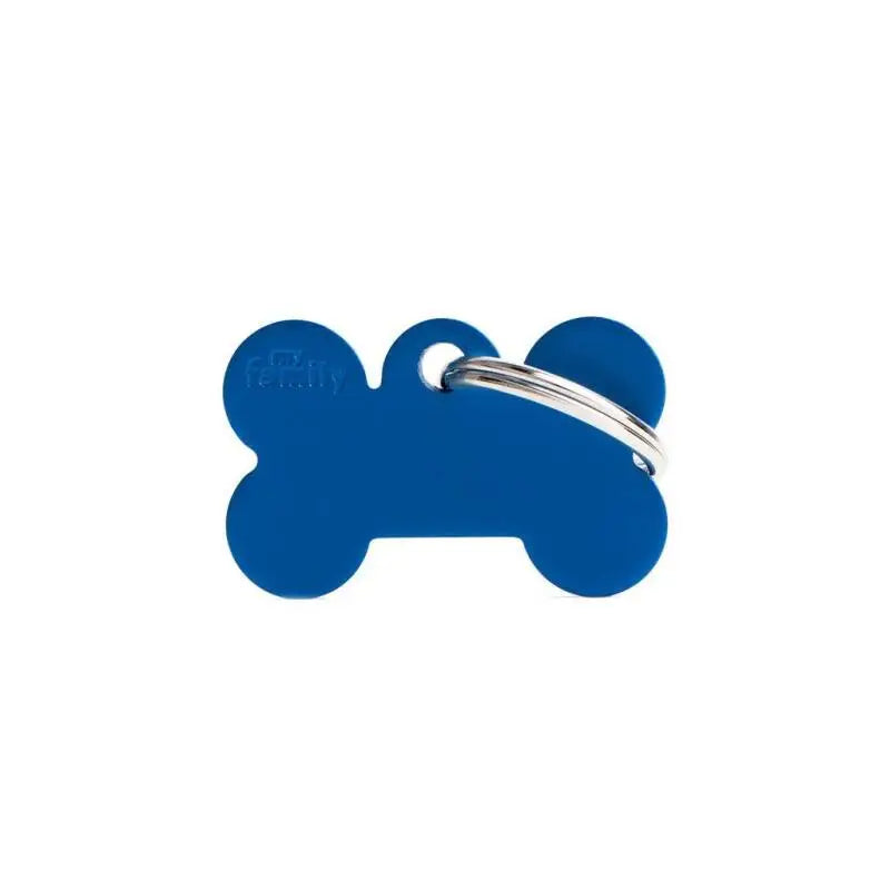 Hondenpenning Aluminium Kluif Blauw Small