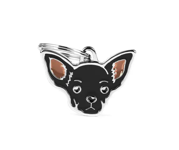 Hondenpenning Black Chihuahua - Hondenpenning