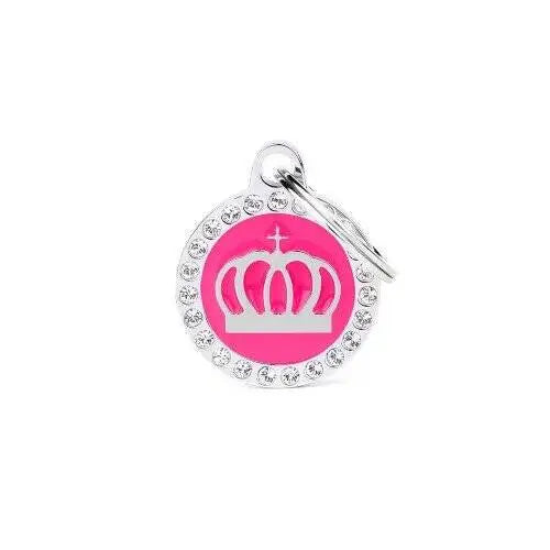 Hondenpenning Glamoureuze Pink Crown