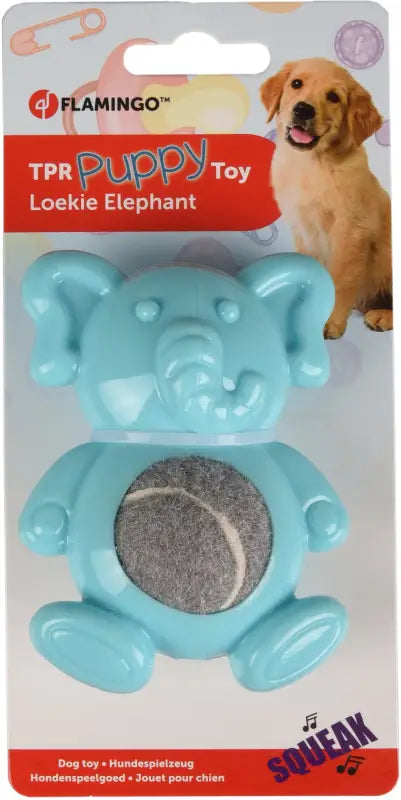 Hondenspeelgoed TPR Loekie Olifant — Turquoise - SPEELGOED