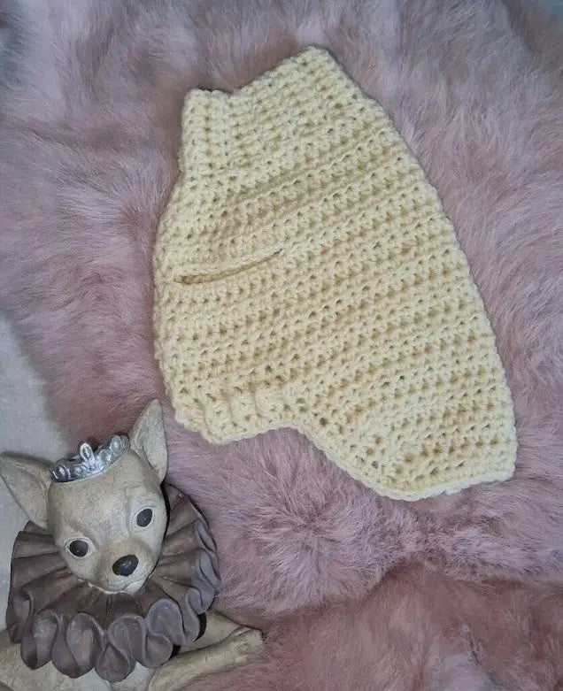 Hondentrui MySweety Baby Merino Yellow — 3XS - Hondenkleding