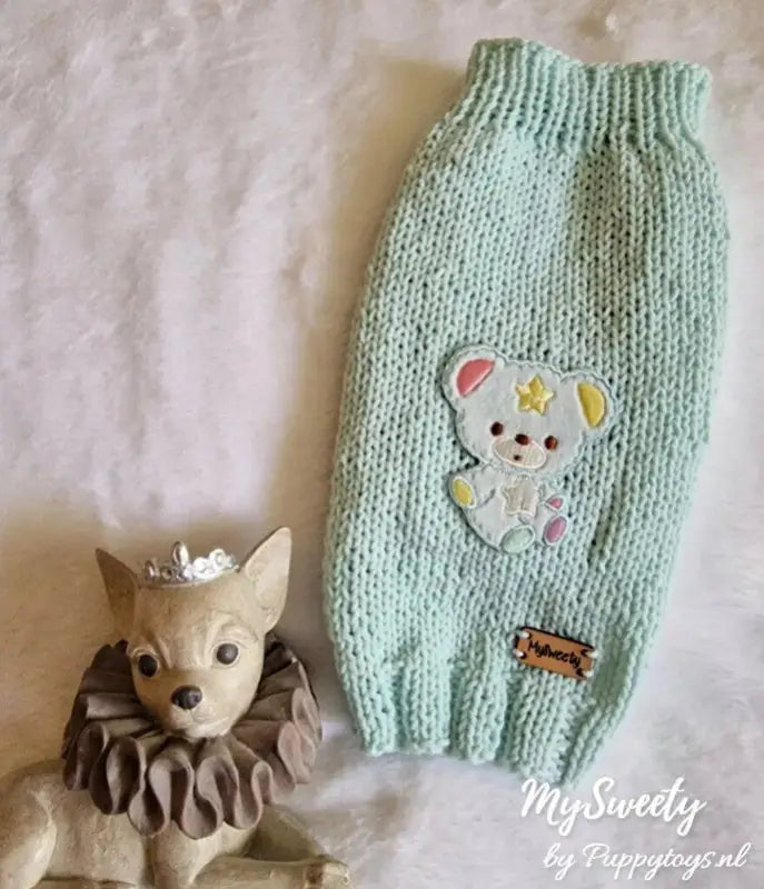 Hondentrui MySweety Cuddly Bear Blue — XS - Hondenkleding