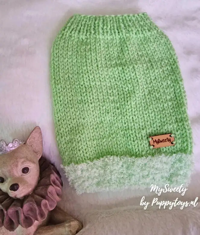 Hondentrui MySweety Snow Fun in Green — 3XS - Hondenkleding