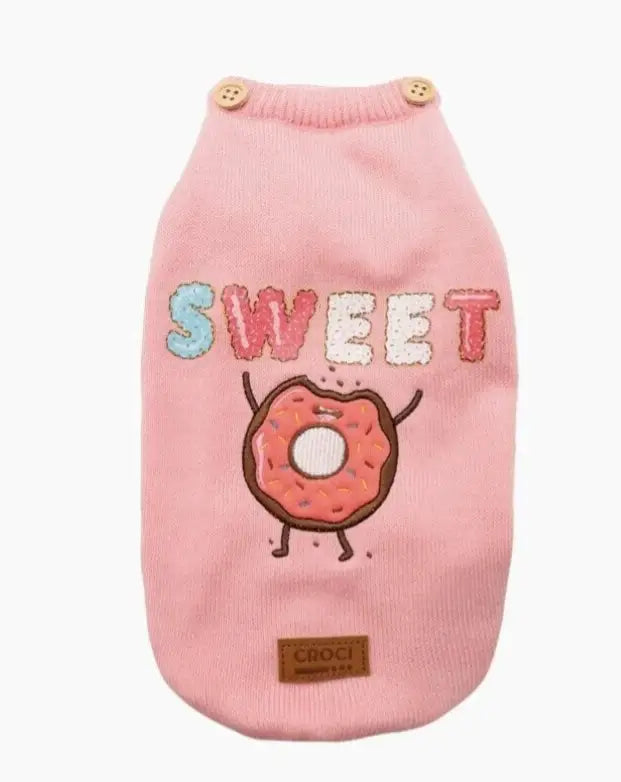 Hondentrui Sweet Candy — Roze - Ruglengte 20 cm - Hondenkleding