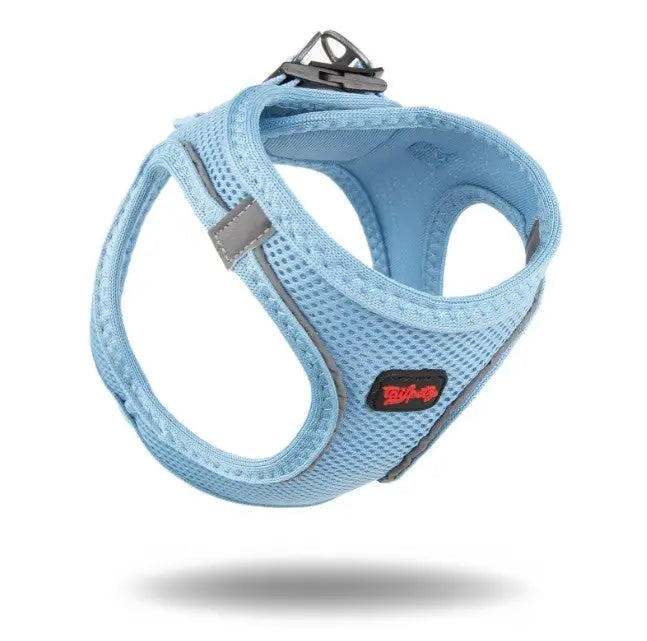 Hondentuigje Air-Mesh Vest — Lichtblauw 3XS - HALSBANDEN/LIJNEN NYLON