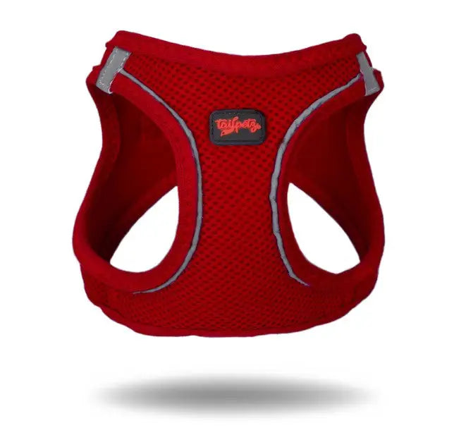 Hondentuigje Air-Mesh Vest — Rood 3XS - HALSBANDEN/LIJNEN NYLON