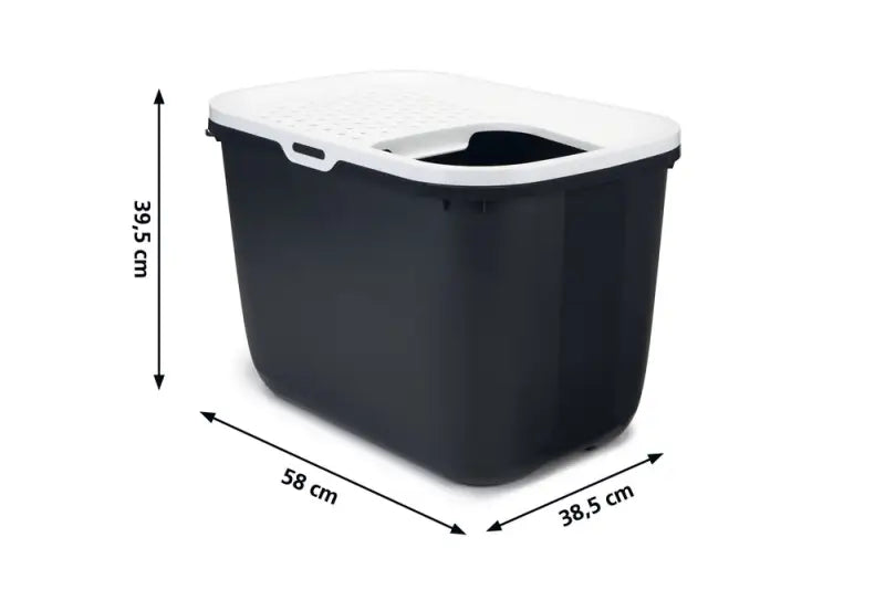 Hop In Kattenbak 58x38,5x39,5 cm — Grijs - Kattenbak