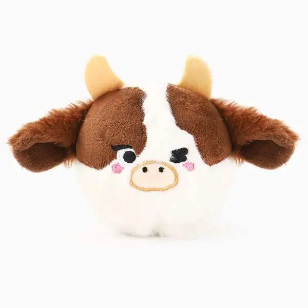 HugSmart Hondenspeelgoed Farm Friendz Cow Ball — Bruin - SPEELGOED