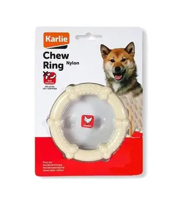 Karlie Nylon Hondenspeelgoed Chew Ring Chicken 9.5 cm