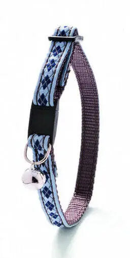 Karlie Rhombus kattenhalsbandje blauw 30 cm x 10 mm — Blauw