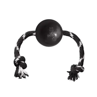 Kong Extreme Bal Met Touw Zwart / Wit