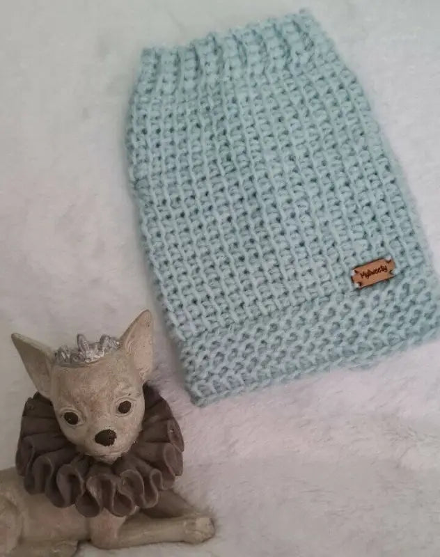 MySweety Hondentrui Ice Blue — Ruglengte 25 cm
