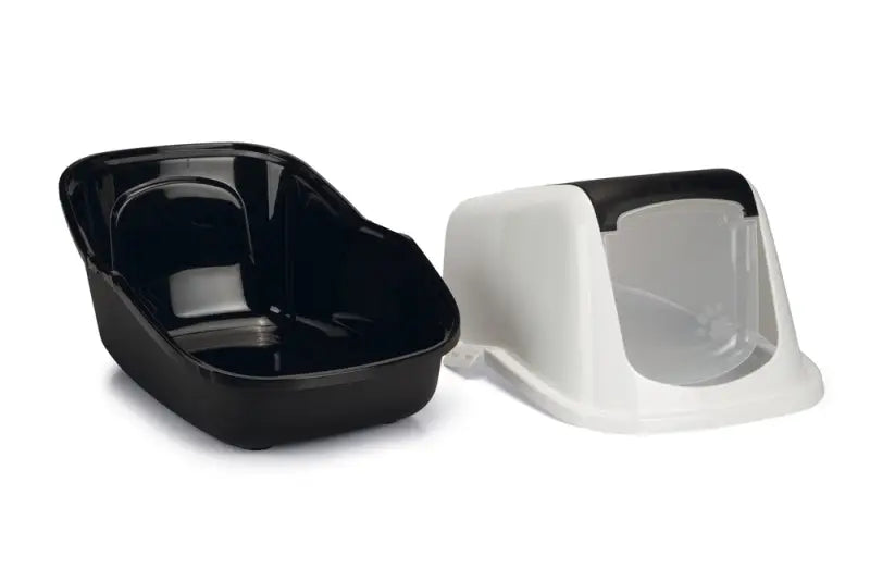 Nestor Kattenbak 56x39x39 cm — Zwart / Wit - Kattenbak