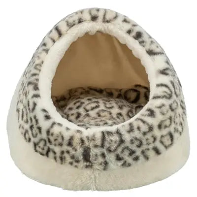Trixie Kattenmand Iglo Leo  Soft Pluche Creme / Panterprint