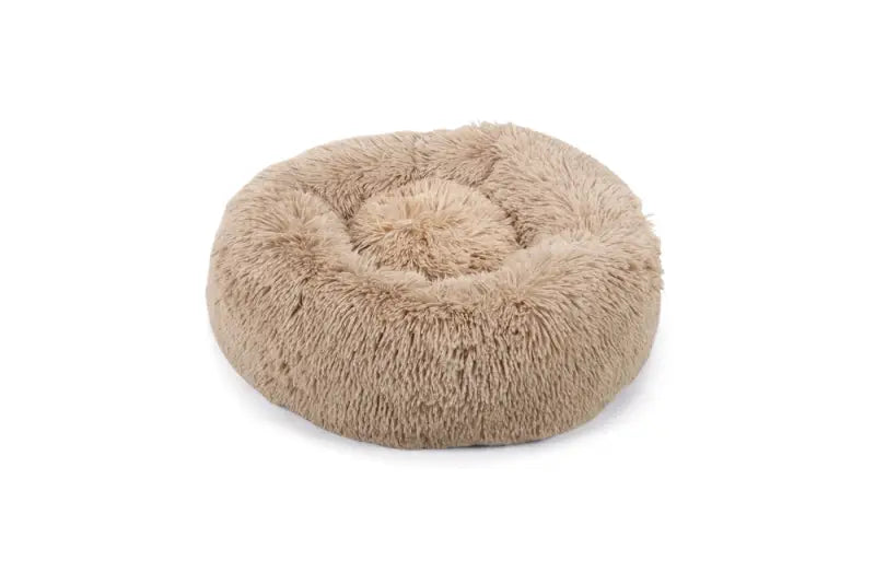 Pluche Katten- en Hondenmand Yali — Beige - Diameter 50 cm - BEDDEN/MANDEN/KUSSENS