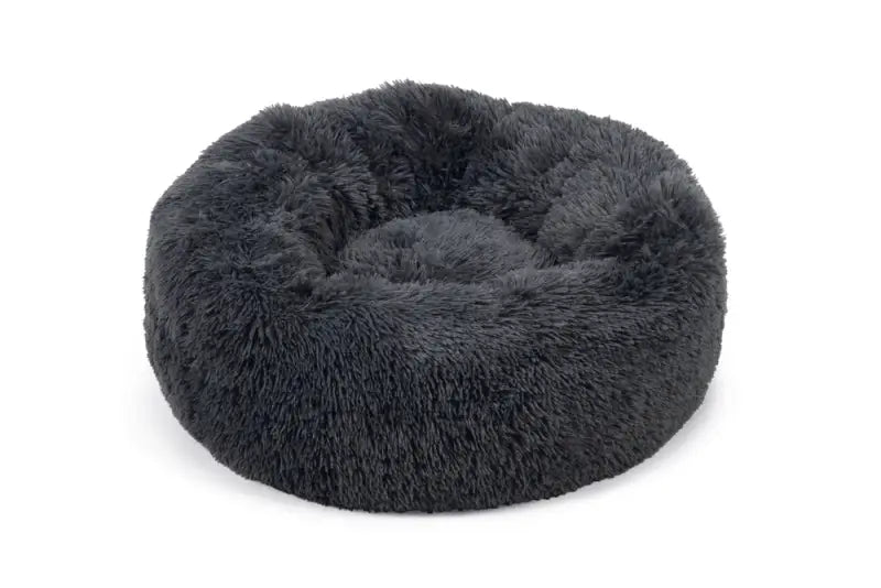 Pluche Katten- en Hondenmand Yali — Grijs - Diameter 70 cm - BEDDEN/MANDEN/KUSSENS