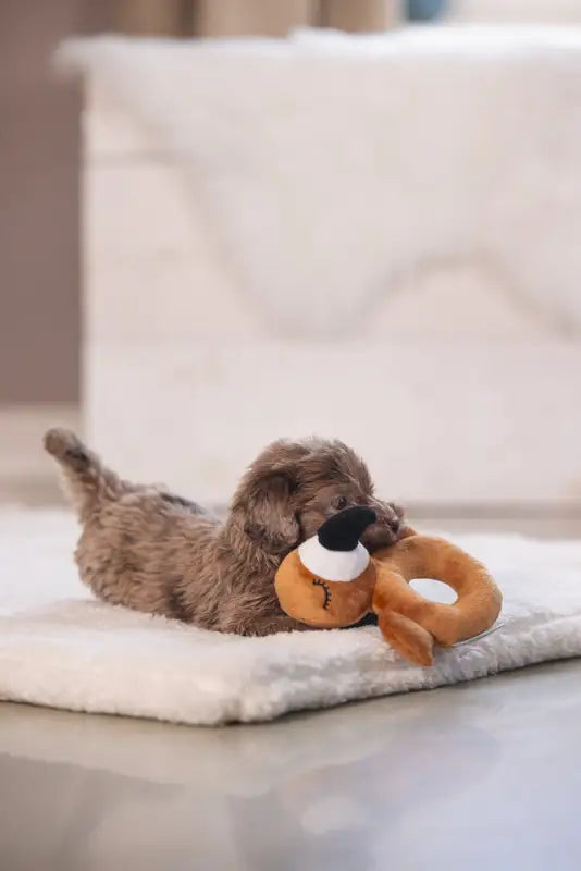Pluche Puppy Rammelaar Flamy - SPEELGOED